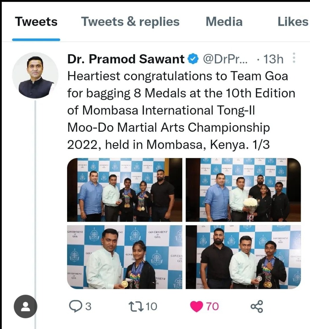 Recognized in Ongoing Goa Legislative Assembly Session
